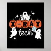 Tech Halloween Technician Squad Xray Tech Pumpkin Poster (Voorkant)