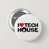 Tech House Ronde Button 5,7 Cm (Voorkant /achterkant)