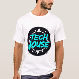 Tech House Vibes - Elektronische muziekgroef T-shirt