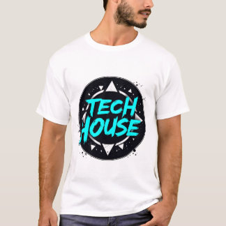 Tech House Vibes - Elektronische muziekgroef T-shirt