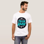 Tech House Vibes - Elektronische muziekgroef T-shirt (Voorkant volledig)