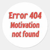 Tech Humor Ronde Sticker (Voorkant)