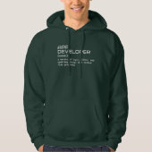 Tech Humor – Software Developer Definition Hoodie (Voorkant)