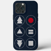 Tech Icons Hoesje-Mate iPhone CASE (Achterkant)