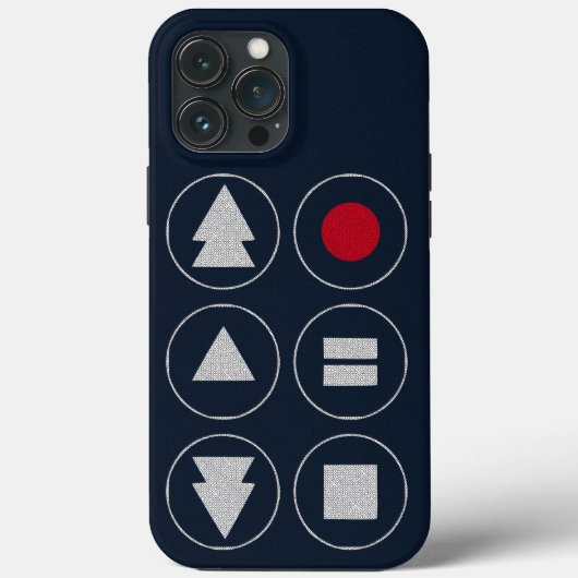 Tech Icons Hoesje-Mate iPhone CASE (Achterkant)