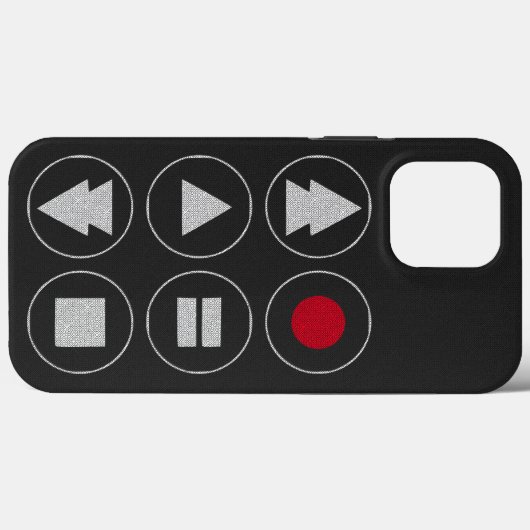 Tech Icons Hoesje-Mate iPhone CASE (Achterkant (horizontaal))