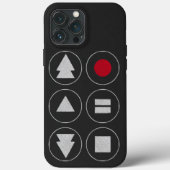 Tech Icons Hoesje-Mate iPhone CASE (Achterkant)