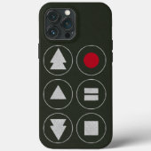 Tech Icons Hoesje-Mate iPhone CASE (Achterkant)