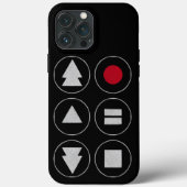 Tech Icons Hoesje-Mate iPhone CASE (Achterkant)