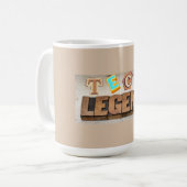 Tech Legend voor programmeurs en probleemoplossers Koffiemok (Voorkant links)