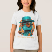 Tech Lizard Lunge Unisex T-shirts (Voorkant)