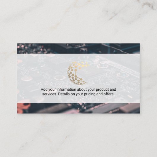 Tech Logo | Computerhardware Visitekaartje (Achterkant)