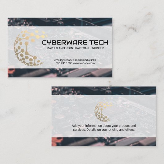Tech Logo | Computerhardware Visitekaartje (Voorkant / Achterkant)