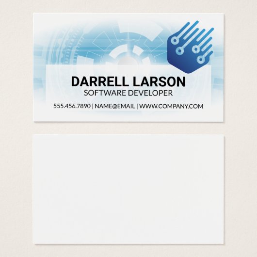 Tech-Logo | Engineer Software Visitekaartje (Voorkant /achterkant)