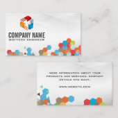 Tech-Logo | Geometrische kleuren Visitekaartje (Voorkant / Achterkant)