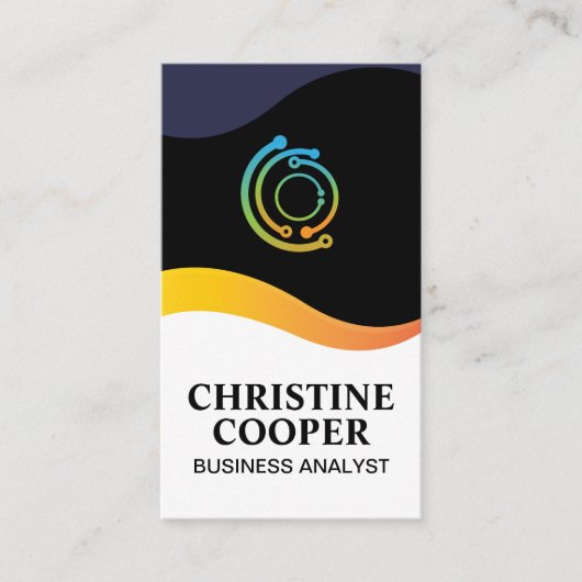 Tech Logo | Golf Design Visitekaartje (Voorkant)