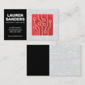 Tech-Logo | Moderne codering Visitekaartje (Voorkant / Achterkant)