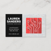 Tech-Logo | Moderne codering Visitekaartje (Voorkant)