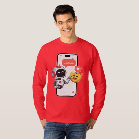 Tech Love Chats T-shirt (Voorkant volledig)