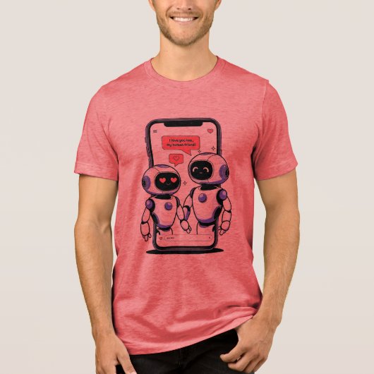 Tech Love Chats Tri-Blend Shirt (Voorkant)