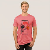 Tech Love Chats Tri-Blend Shirt (Voorkant volledig)