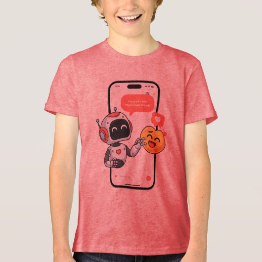 Tech Love Chats Tri-Blend Shirt (Voorkant)