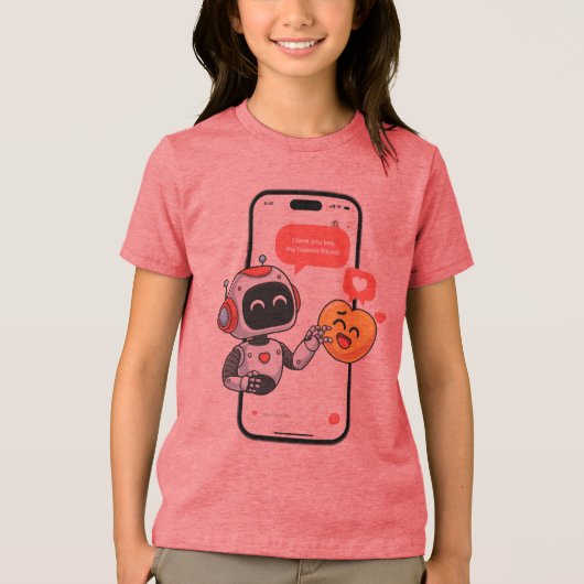 Tech Love Chats Tri-Blend Shirt (Voorkant)