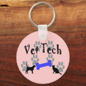 TECH met honden Sleutelhanger (Voorkant)