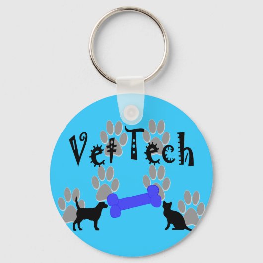 TECH met honden Sleutelhanger (Voorkant)