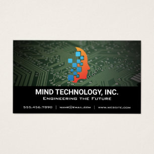 Tech Microchip   Logo van de geest Visitekaartje