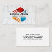 Tech Modern Logo | Circuitry Visitekaartje (Voorkant / Achterkant)