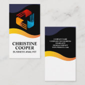 Tech Modern Logo | Elektronische knooppunten Visitekaartje (Voorkant / Achterkant)