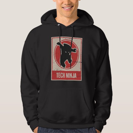 TECH NINJA Tech Support Hoodie (Voorkant)