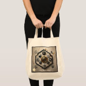 "Tech ontmoet artistieke visie" Tote Bag (Voorkant (product))