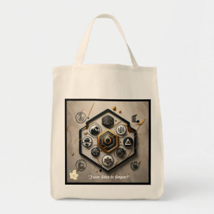 "Tech ontmoet artistieke visie" Tote Bag
