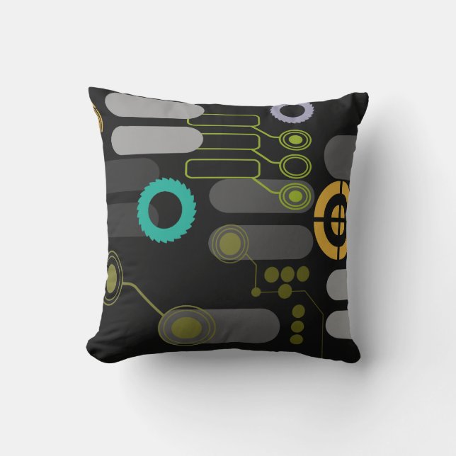 Tech Pillow (zwart) Kussen (Voorkant)