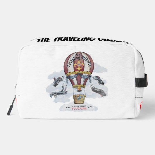 Tech Pouch De reizende Gilberts Toilettasje (Achterkant)