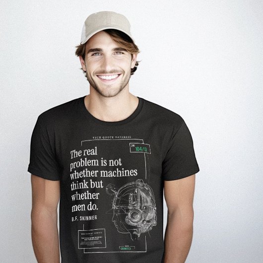 Tech Quote Machines denken kunstmatige intelligent T-shirt