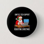 Tech Rebooting Support Santa's Laugh Ronde Button 5,7 Cm (Voorkant)