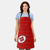 Tech Red Pset Pattern Game Day Schort (Gedragen)