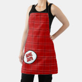 Tech Red Pset Pattern Game Day Schort (Insitu)