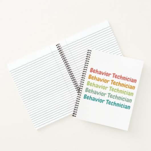 Tech Retro van het gedrag van technicus RBT Notitieboek (Binnen)