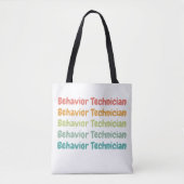 Tech Retro van het gedrag van technicus RBT Tote Bag (Voorkant)
