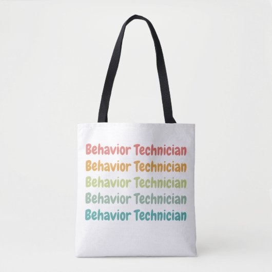 Tech Retro van het gedrag van technicus RBT Tote Bag (Voorkant)