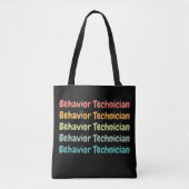Tech Retro van het gedrag van technicus RBT Tote Bag (Voorkant)