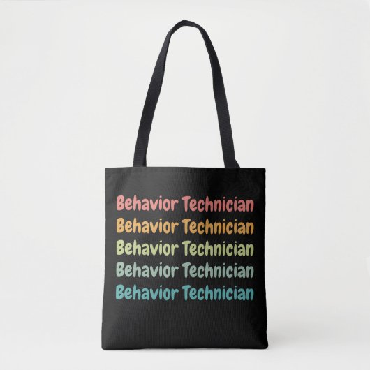 Tech Retro van het gedrag van technicus RBT Tote Bag (Voorkant)