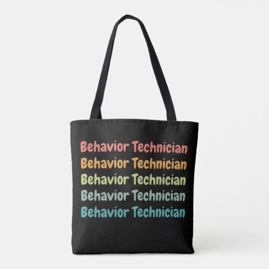 Tech Retro van het gedrag van technicus RBT Tote Bag (Achterkant)