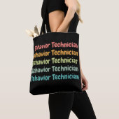 Tech Retro van het gedrag van technicus RBT Tote Bag (Dichtbij)