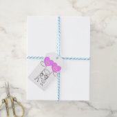 Tech Romantische Kunst Cadeaulabel (Met Touw)