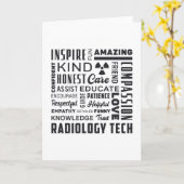 Tech-röntgentechnologie voor radiologie kaart (Gele Bloem)